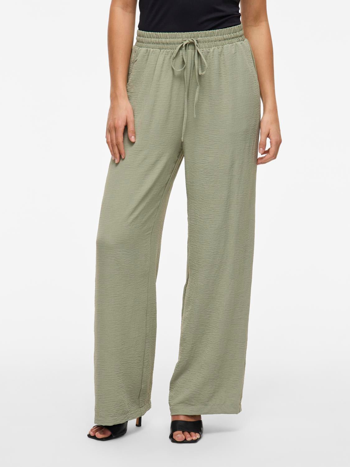 VIJOSA Trousers - Oil Green - VERO MODA & VILA Bergvik